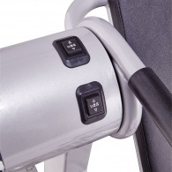 Инверсионный стол Z-UP-2SS, 220В, Корея серебряная рама, черная спинка